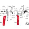 exploded parts diagram for Felco10 secateurs