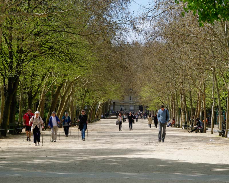 Strolling and hiking in the Jardin de Luxembourg