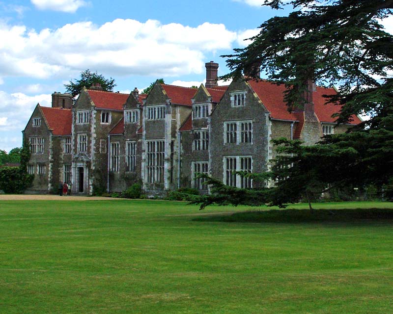 Loseley Park House, alongside the impressive walled garden