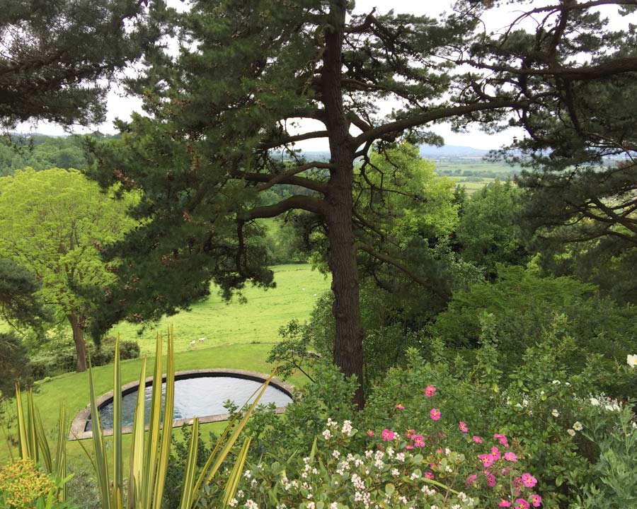 View to the lower gardens at Kiftsgate, Gloucestershire - photo Jill Triay