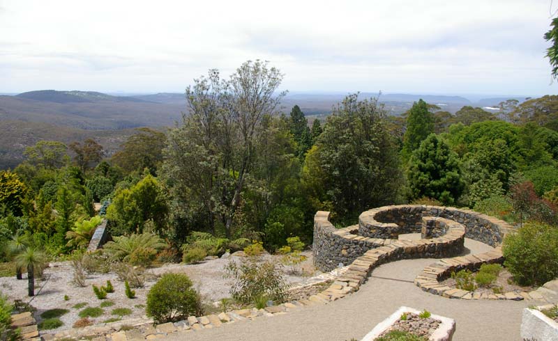 Final view from the Visitors Centre before you leave - Blue Mountains Botanic Garden Mount Tomah