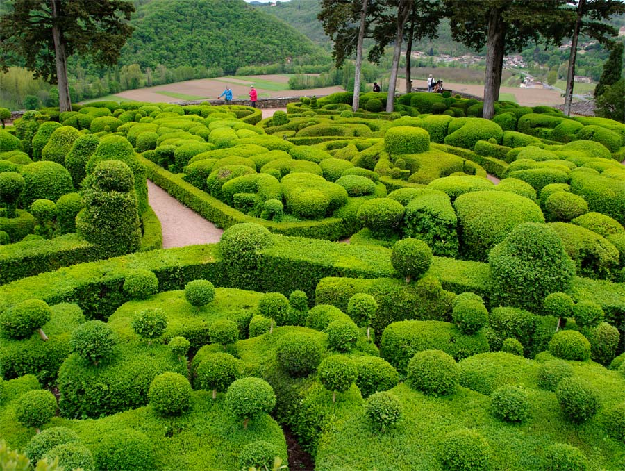 The main topiary garden at Marqueyssac