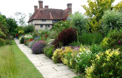 Great Dixter Long Border and house