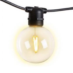 LED Festoon String Lights - Large Circular Globe