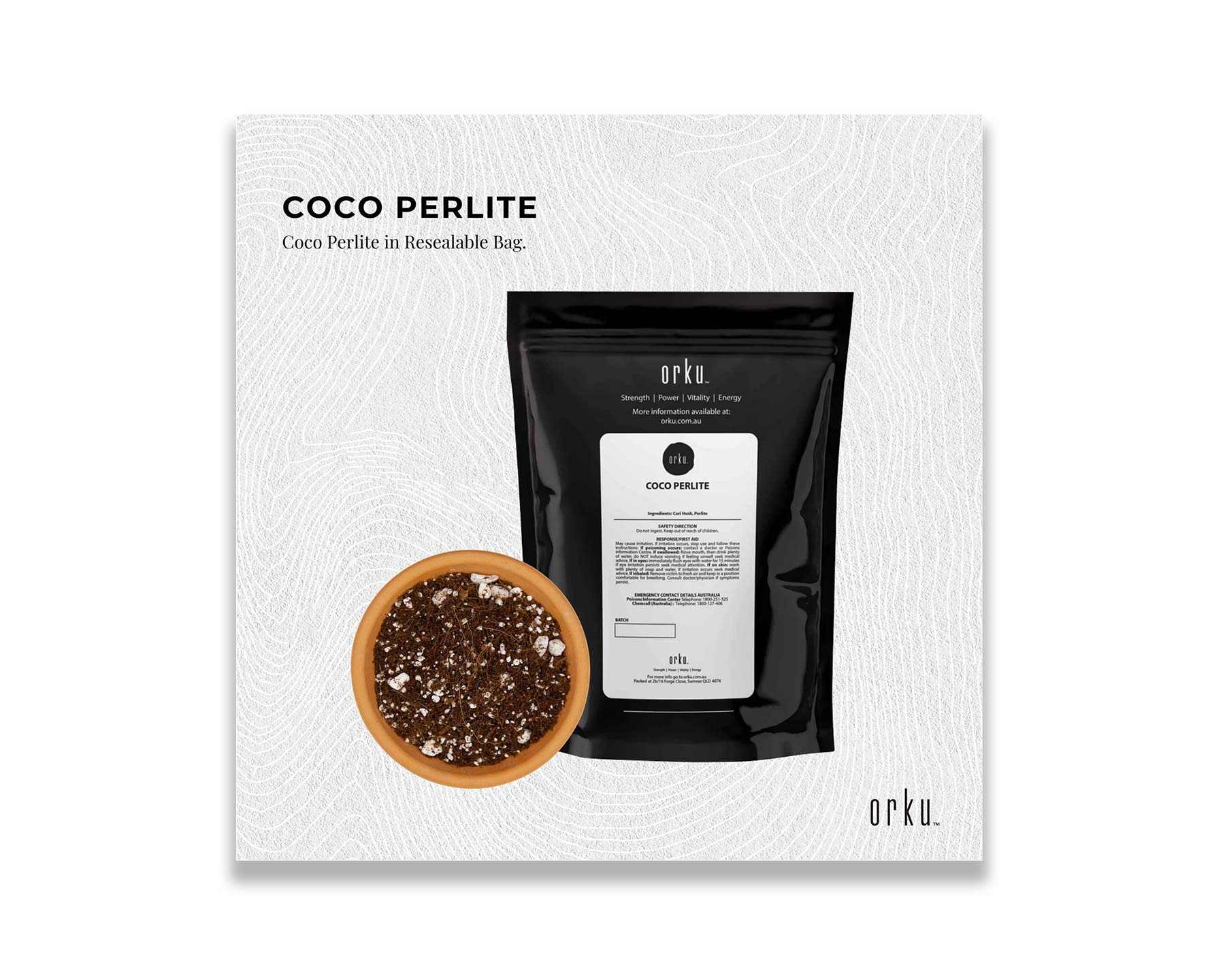 Coco Perlite - resealable packaging