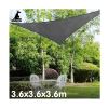 Triangular Sun and Shade sail in Grey