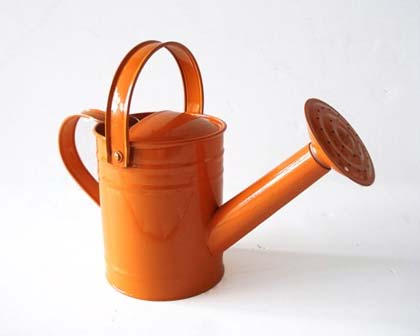 Orange watering can for kids