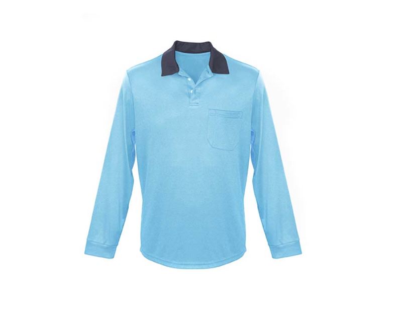 Mens Tradie Long Sleeved Polo UPF50+ | GardensOnline