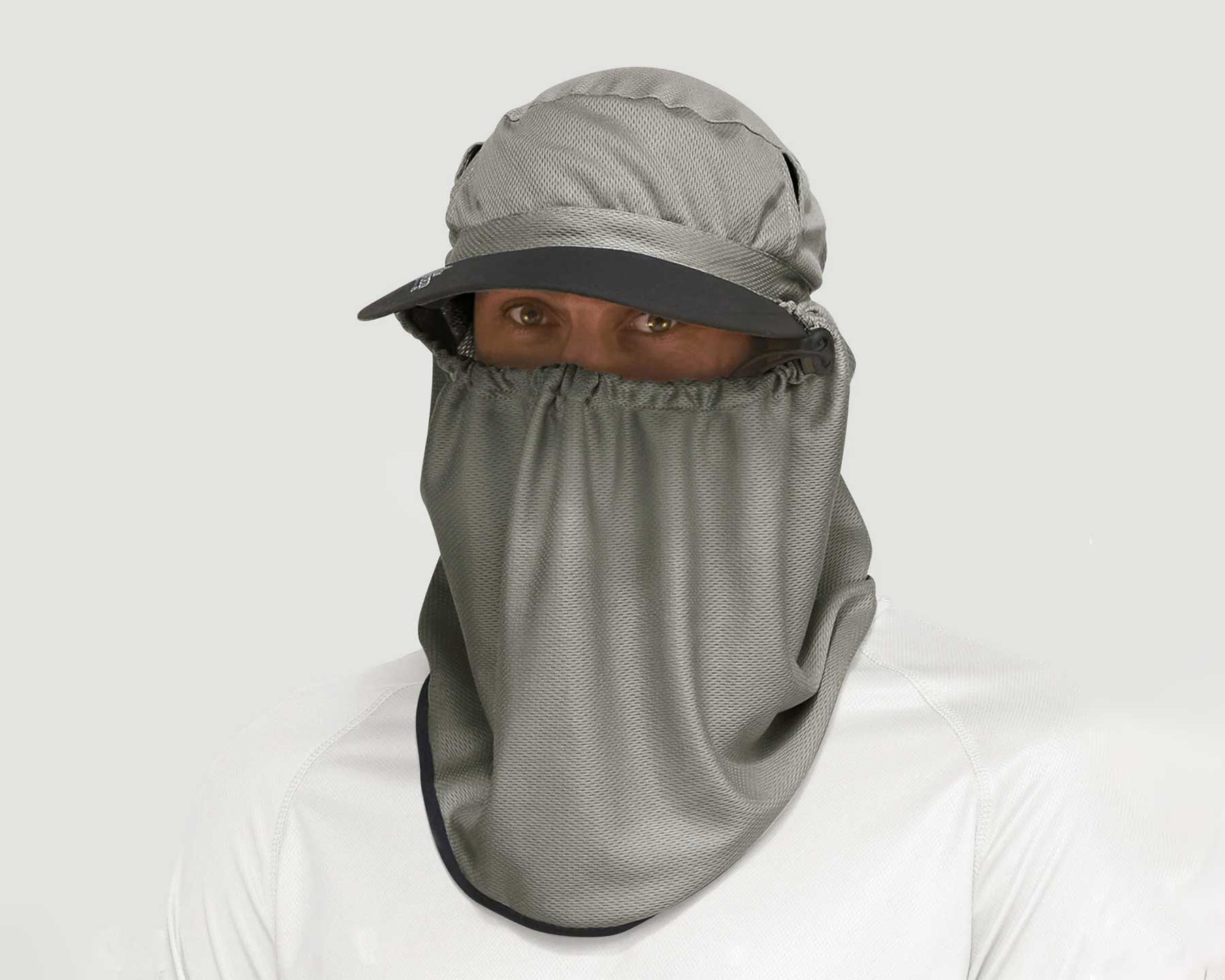 Adapt-a-Cap - Delta - Ultimate Sun Protection - Drawstring allows fabric to be protect the nose and lower face