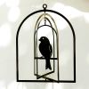 Bird in Bell Cage - Decorative Garden Art