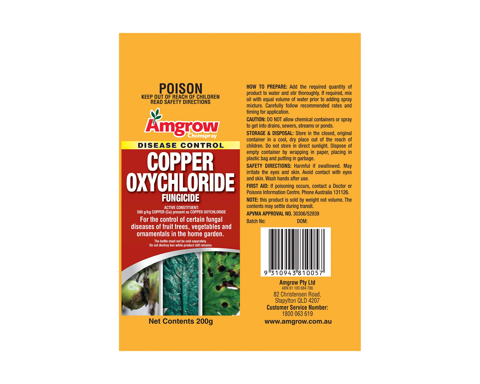 Copper Oxychloride Fungicide - Amgrow