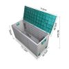 Outdoor Storage Box - 290L Capacity - Green Accent