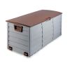 Outdoor Storage Box - 290L Capacity - Brown Accent