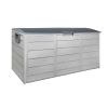 Outdoor Storage Box - 290L Capacity - Grey Accent