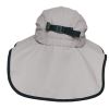 Flap Hat Backview with Fasteners - Silver