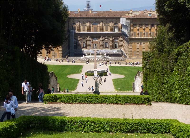 The back door of the Pitti Palace - the Boboli Gardens are really just the backyard.