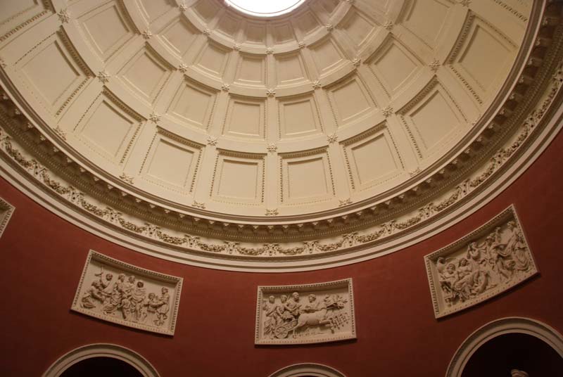 Ceiling of of Pantheon, inspired by the Pantheon in Rome - Stourhead Gardens